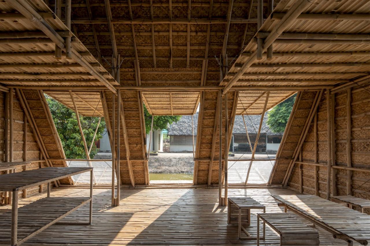 BIM建筑|适应气候变化，漂浮竹屋 / H&P Architects