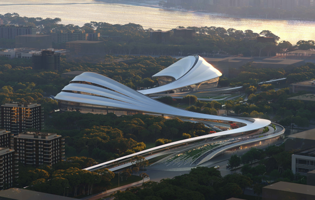 BIM建筑|用数字技术雕刻川流涌动：泾河新城国际文化艺术中心 / 奥雅纳