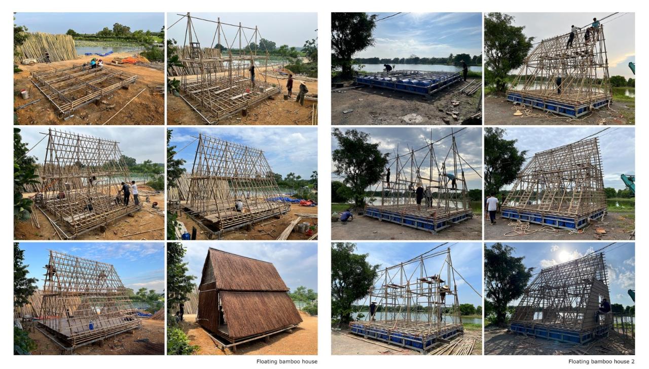 BIM建筑|适应气候变化，漂浮竹屋 / H&P Architects