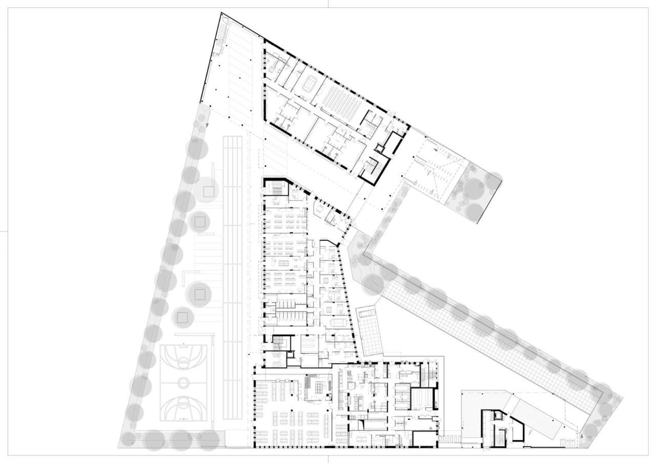 BIM建筑|瓦伦顿 Samuel-Paty 中学 / Archipente