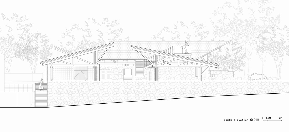 BIM建筑|留坝瓦窑沟多功能服务中心 / 尌林建筑设计事务所