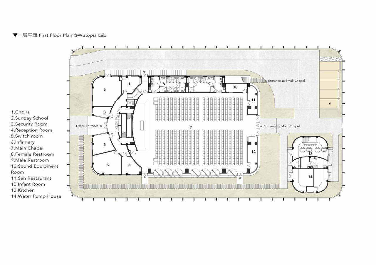 BIM建筑|奉贤齐贤耶稣堂 / Wutopia Lab