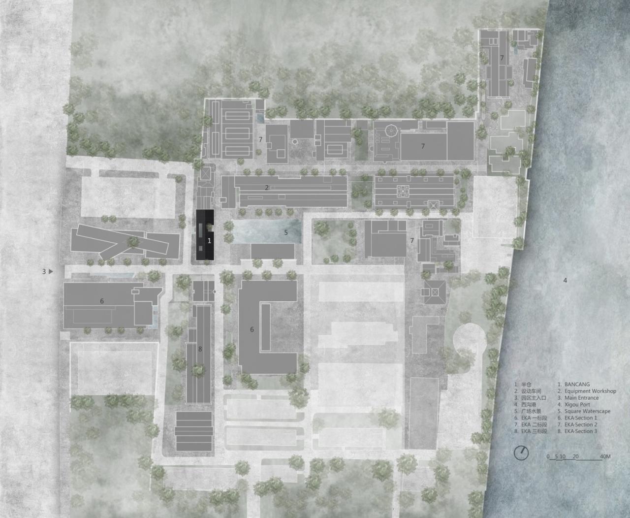 BIM建筑|虚怀若谷，犹如半仓：半仓，上海 / 本哲建筑