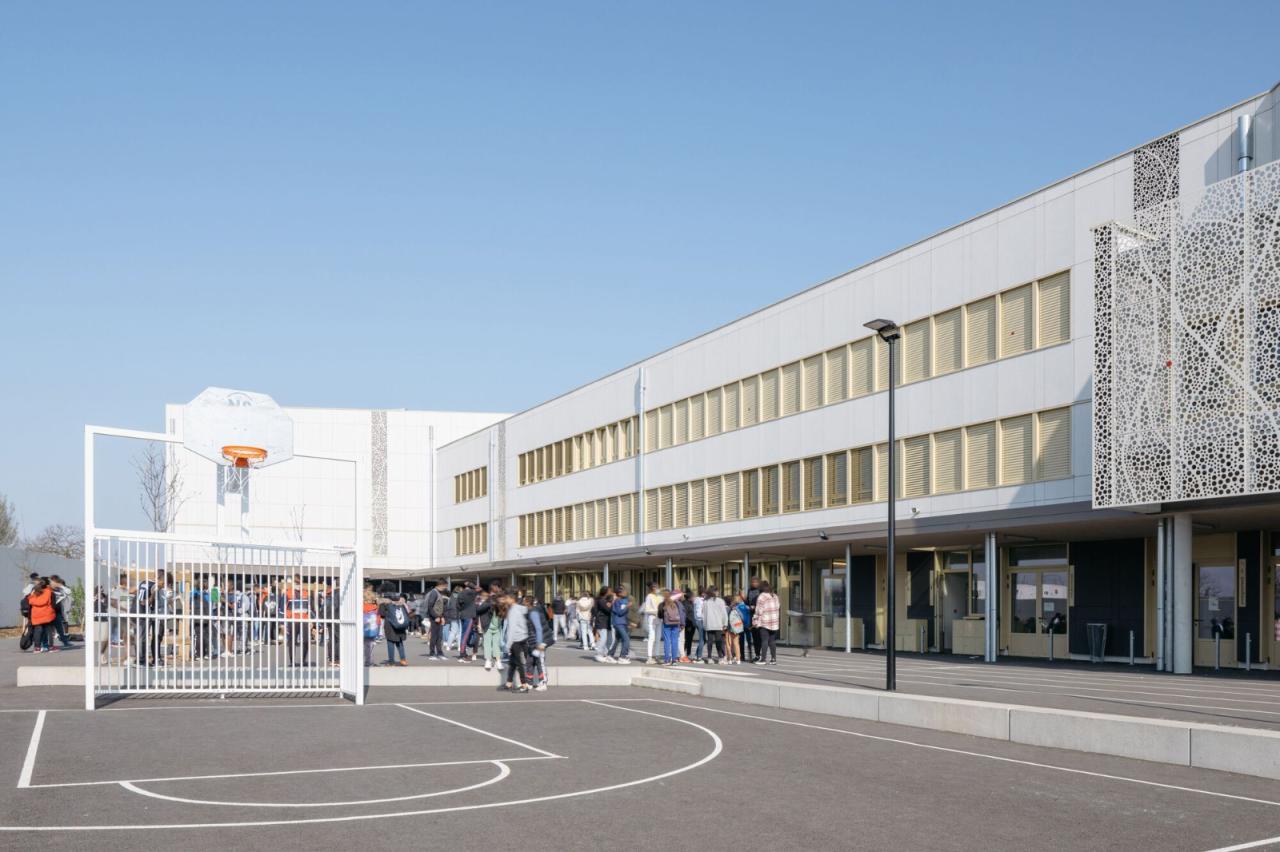 BIM建筑|瓦伦顿 Samuel-Paty 中学 / Archipente