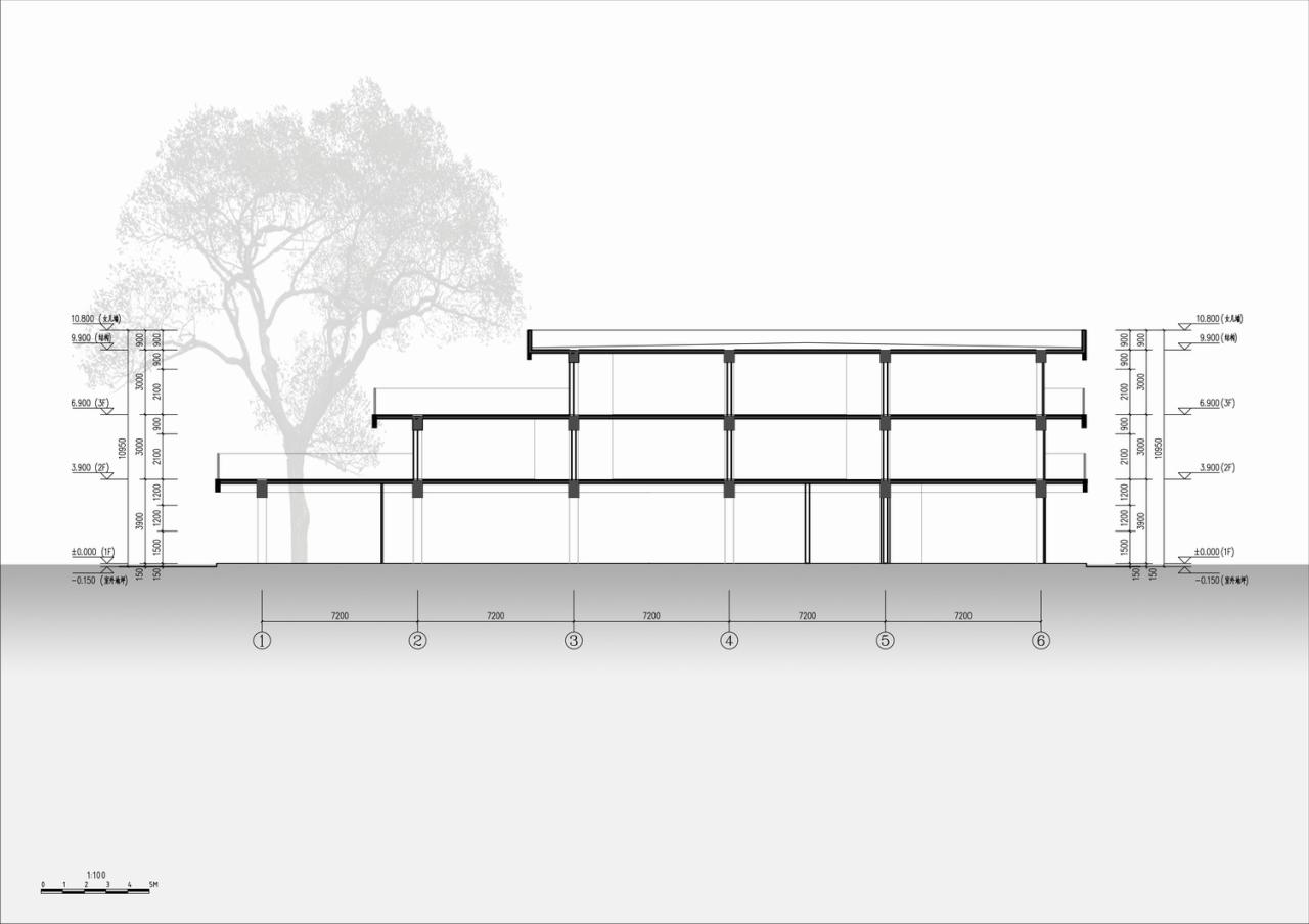 BIM建筑|云台阅野：漂浮在茶田上的民宿 / 岩川建筑设计