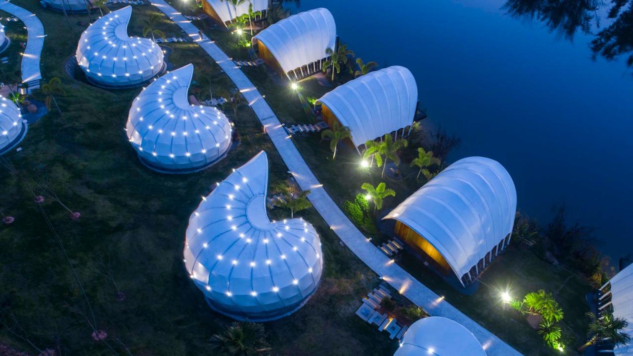 BIM建筑|勐巴拉可见泽栖帐篷酒店 / 捷仕建筑规划设计