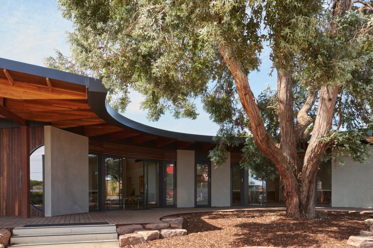 BIM建筑|抱树而建，Wellington 亲子中心 / AOA Christopher Peck