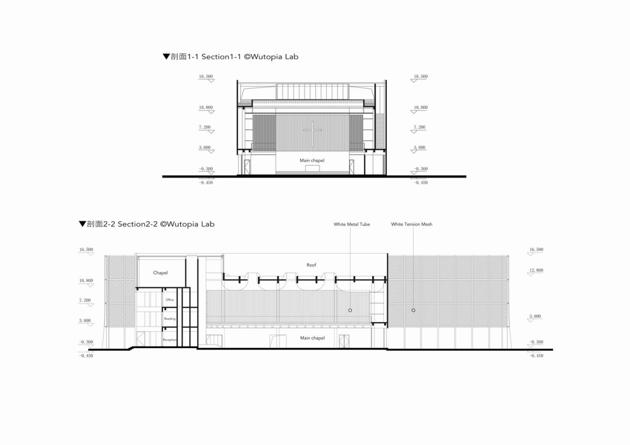 BIM建筑|奉贤齐贤耶稣堂 / Wutopia Lab