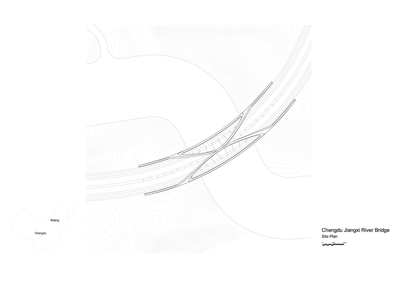 BIM建筑|绛溪河桥 / 扎哈哈迪德建筑事务所
