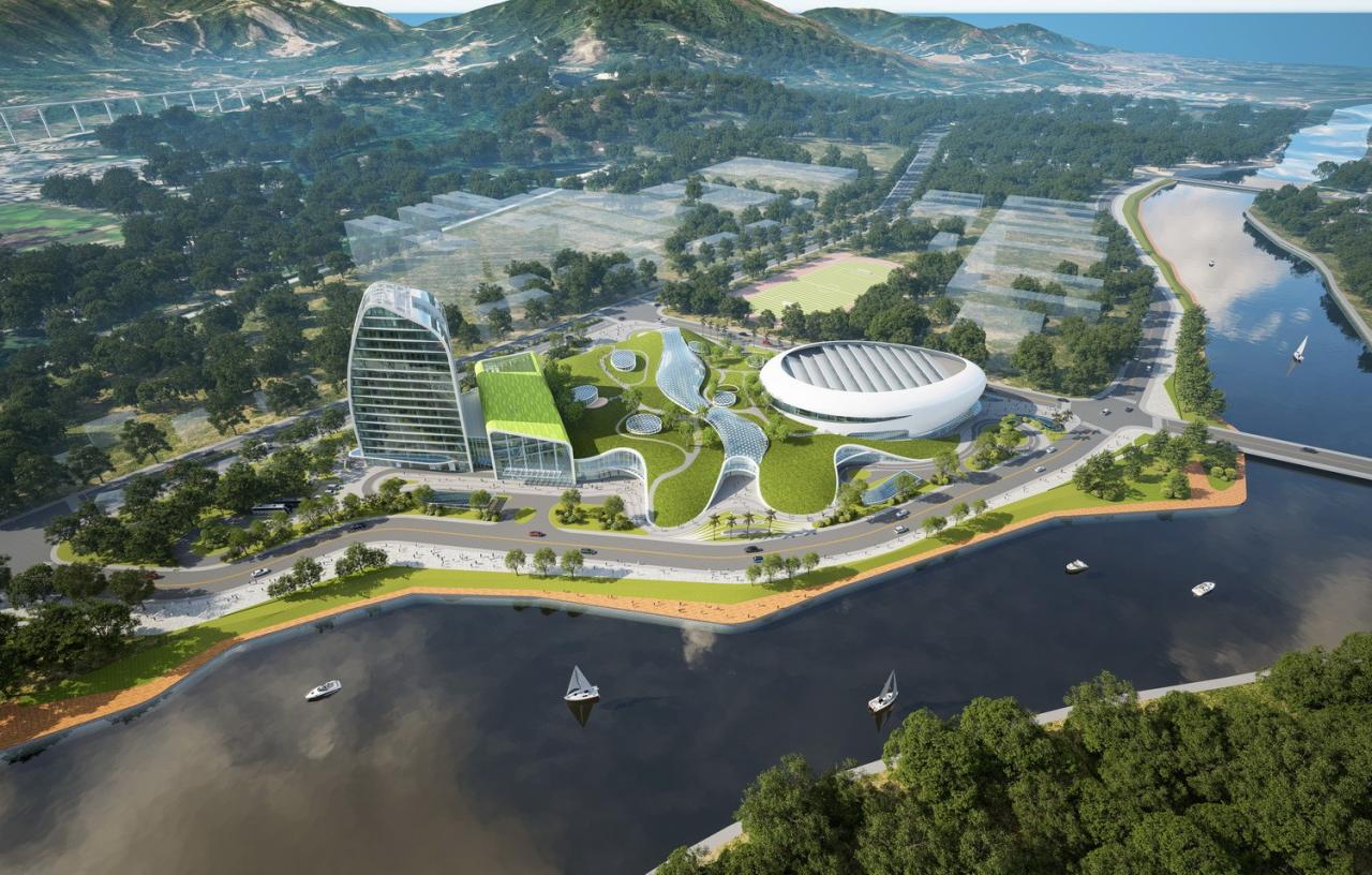 BIM建筑|广东梅州丰顺文体中心 / 深圳迈思建筑设计有限公司