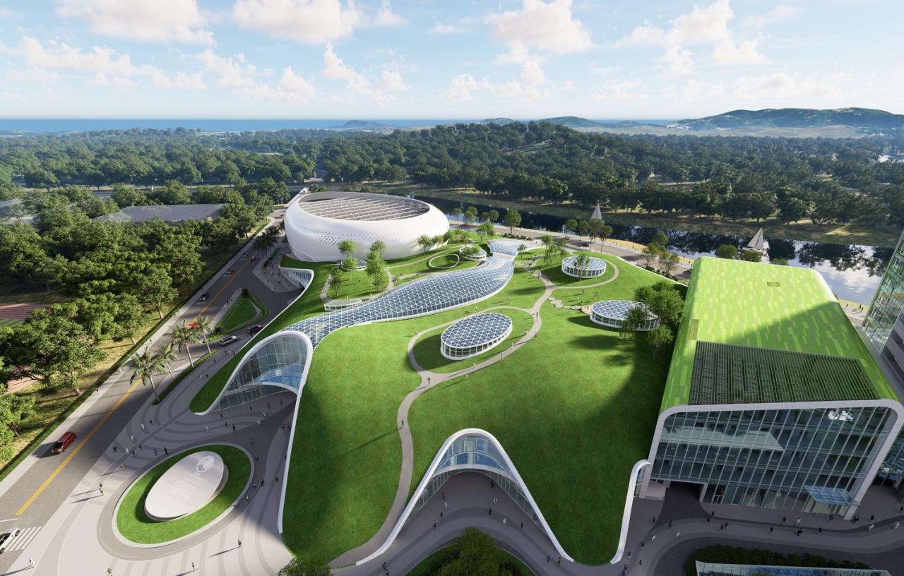 BIM建筑|广东梅州丰顺文体中心 / 深圳迈思建筑设计有限公司