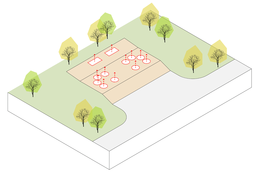 BIM建筑|竹影摇曳的无性别公共卫生间：安石卷厕 / 在行建筑