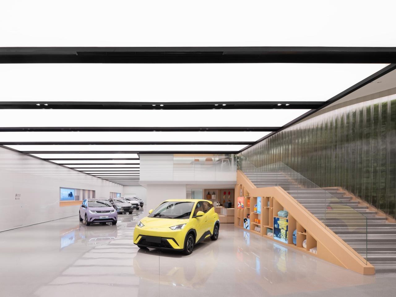 BIM建筑|启迪未来 江城地标：武汉比亚迪品牌体验中心 / 成执设计