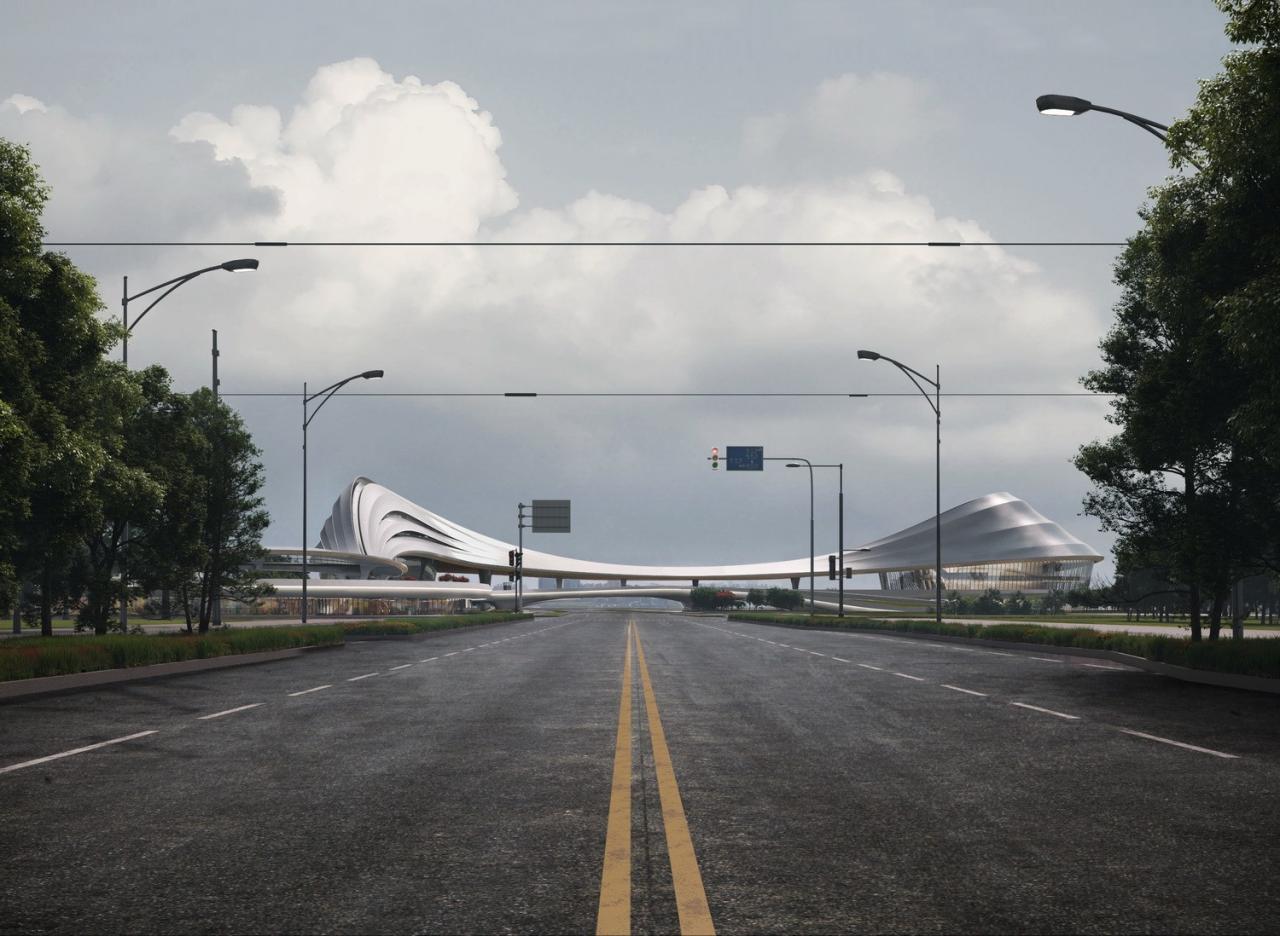 BIM建筑|用数字技术雕刻川流涌动：泾河新城国际文化艺术中心 / 奥雅纳