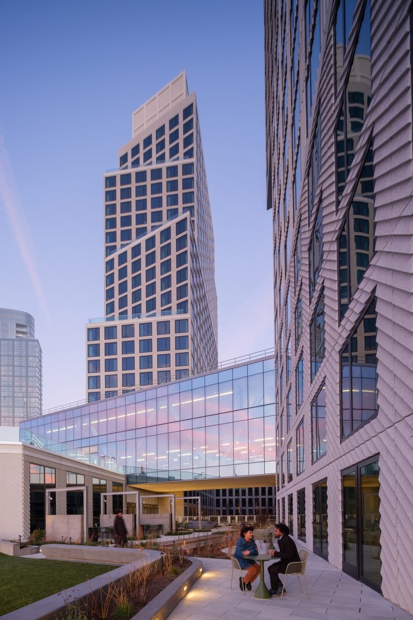 BIM建筑|OMA在布鲁克林设计一对堆叠的超高层