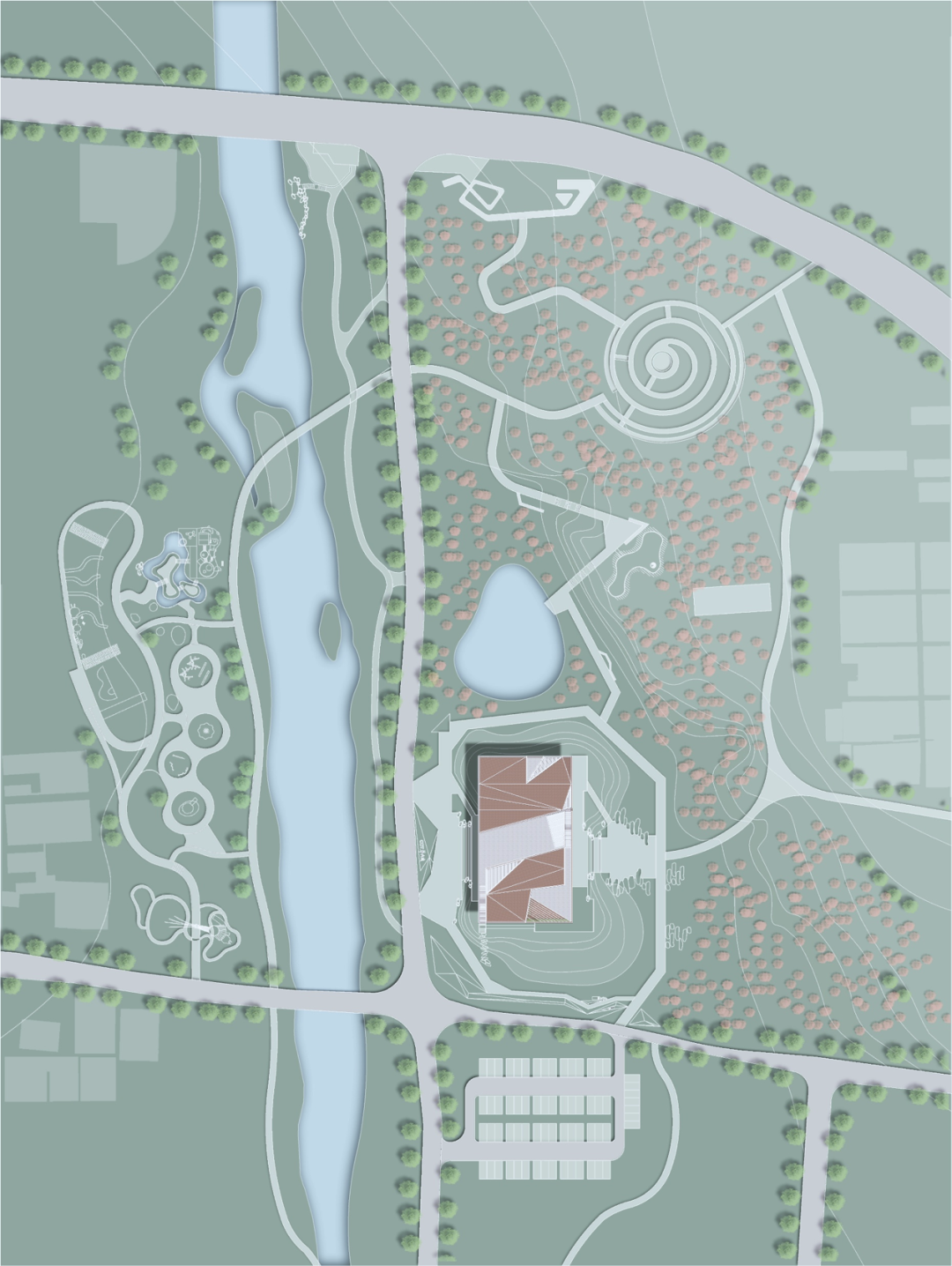 BIM建筑|雕琢乡村璞玉，静待尘尽光生：乡村振兴示范区项目展示中心 / 邹迎晞-袈蓝建筑