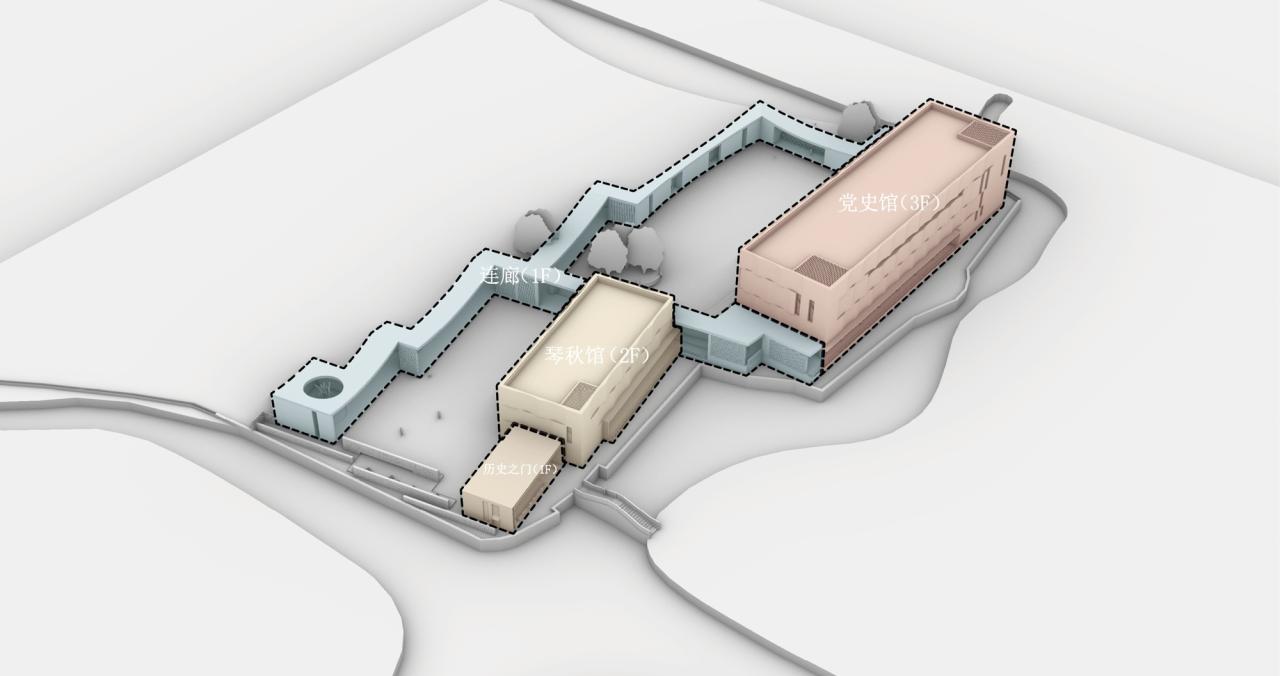 BIM建筑|桐乡市红色文化教育中心 / 清上造社