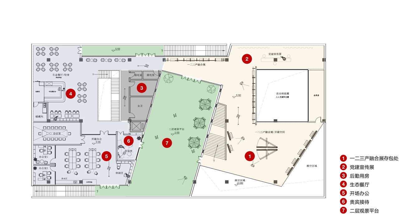 BIM建筑|雕琢乡村璞玉，静待尘尽光生：乡村振兴示范区项目展示中心 / 邹迎晞-袈蓝建筑
