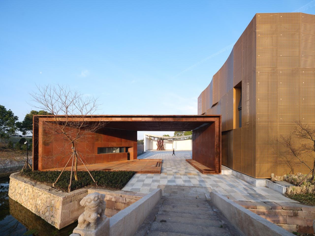 BIM建筑|桐乡市红色文化教育中心 / 清上造社