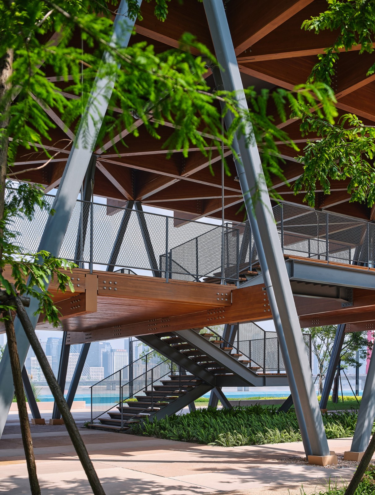 BIM建筑|杭州滨江公共空间·长亭驿 / 同济原作设计工作室