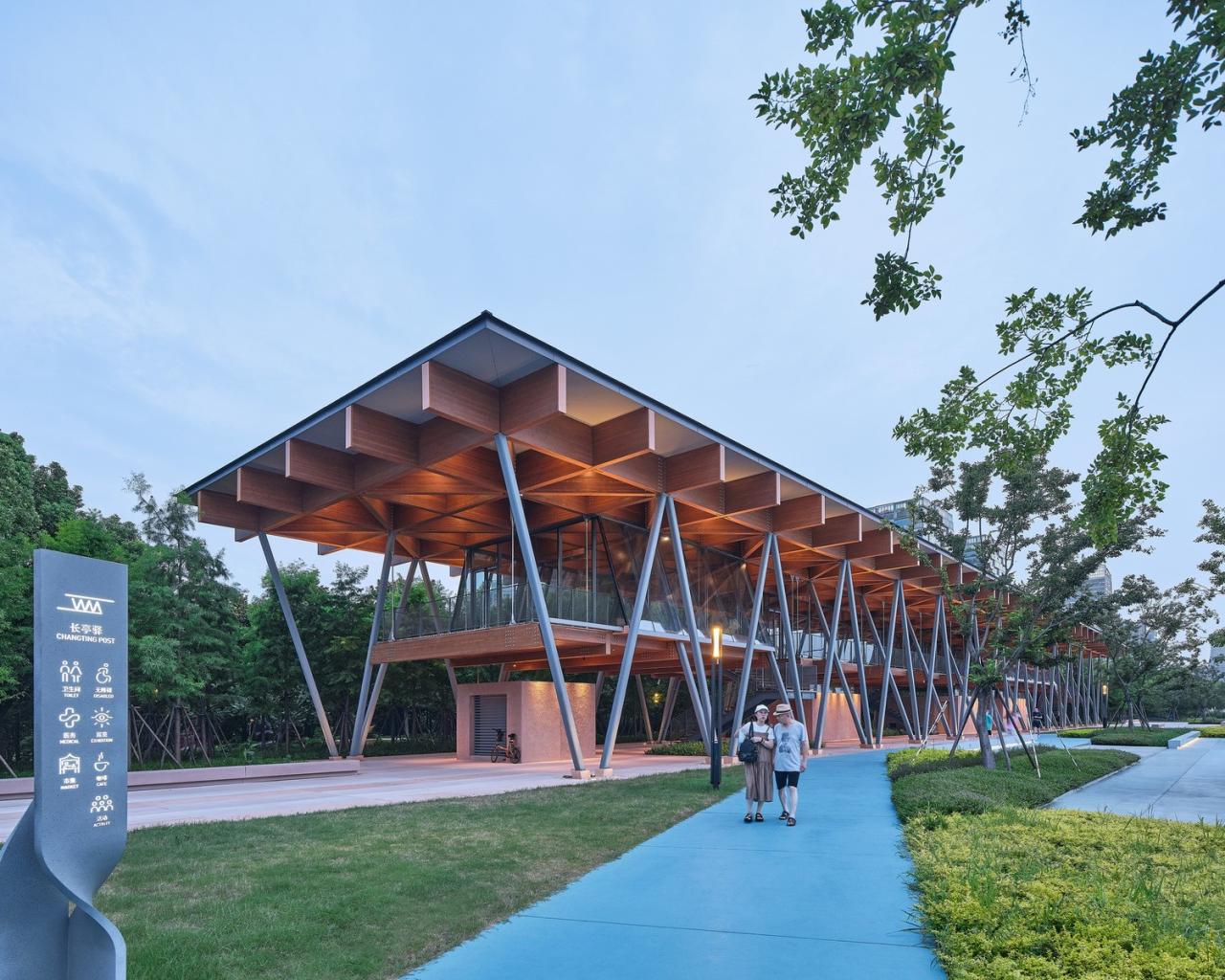 BIM建筑|杭州滨江公共空间·长亭驿 / 同济原作设计工作室