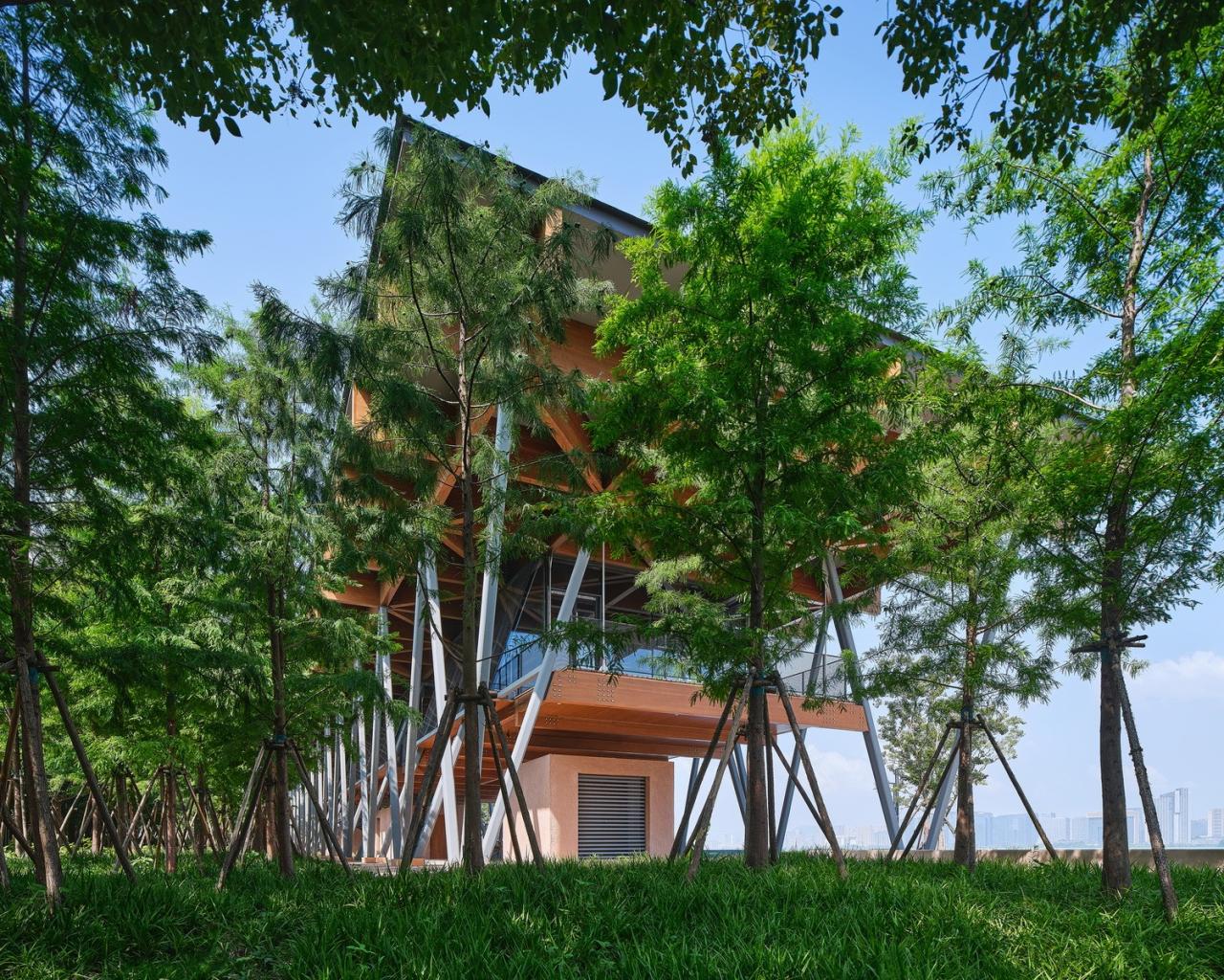 BIM建筑|杭州滨江公共空间·长亭驿 / 同济原作设计工作室