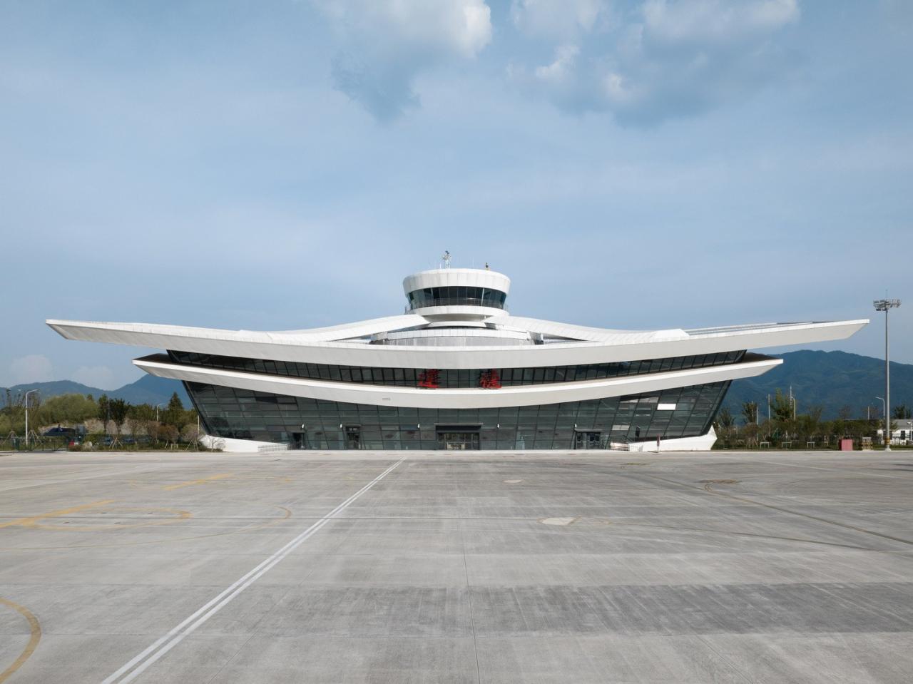 BIM建筑|杭州亚运配套设施：千岛湖通用机场航站楼 / 境澜建筑