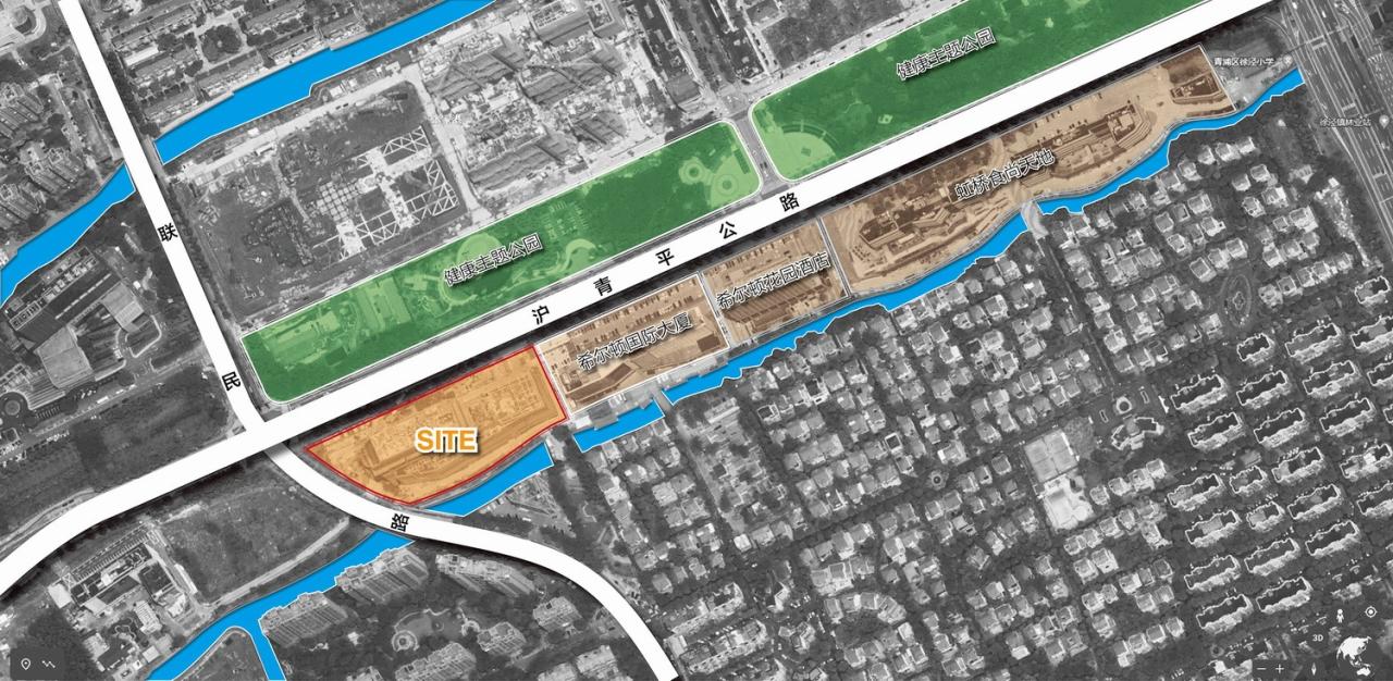 BIM建筑|上海新虹桥灿辉希尔顿五星级酒店：一幅展现流线与速度感的立面画卷 / 三益建筑