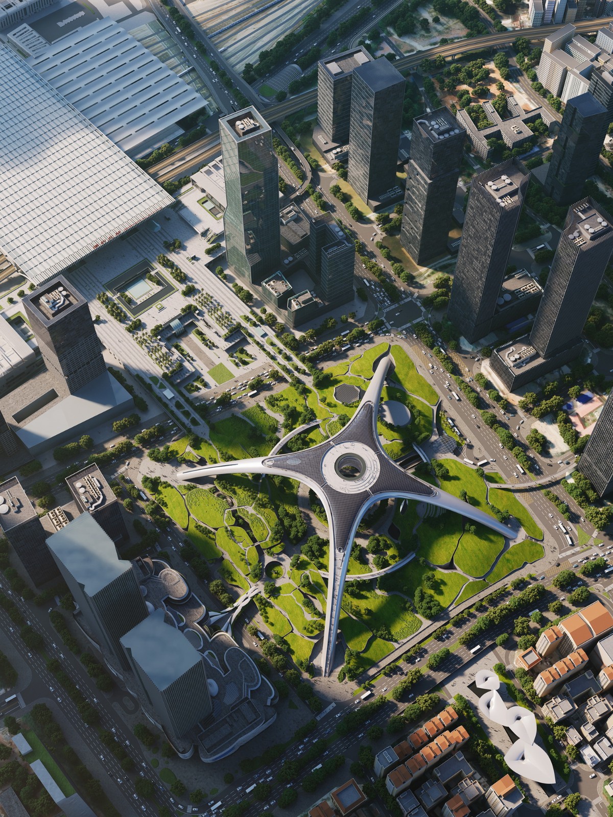 BIM建筑|深圳超核绿芯 / MAD马岩松