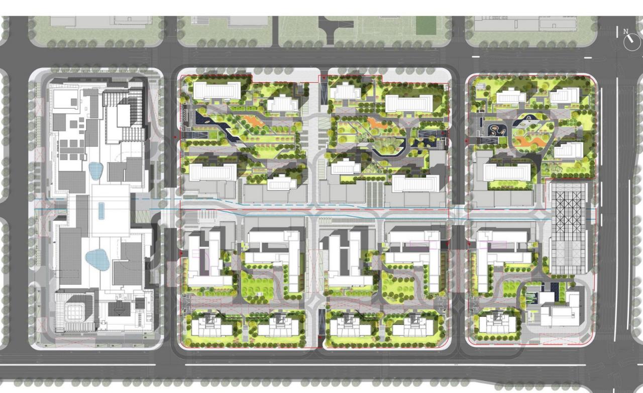 BIM建筑|杭州亚运村技术官员村：小街密路的未来社区 / goa大象设计