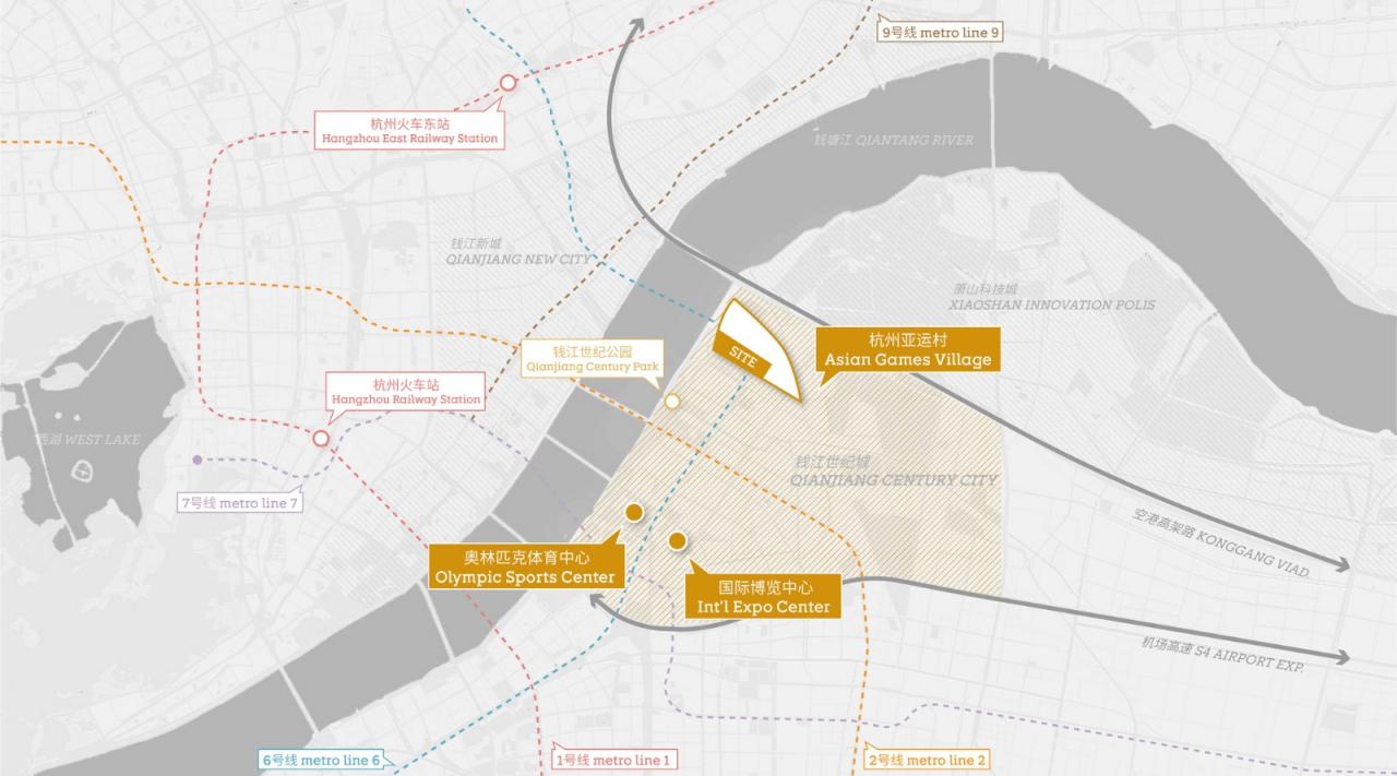 BIM建筑|杭州亚运村技术官员村：小街密路的未来社区 / goa大象设计