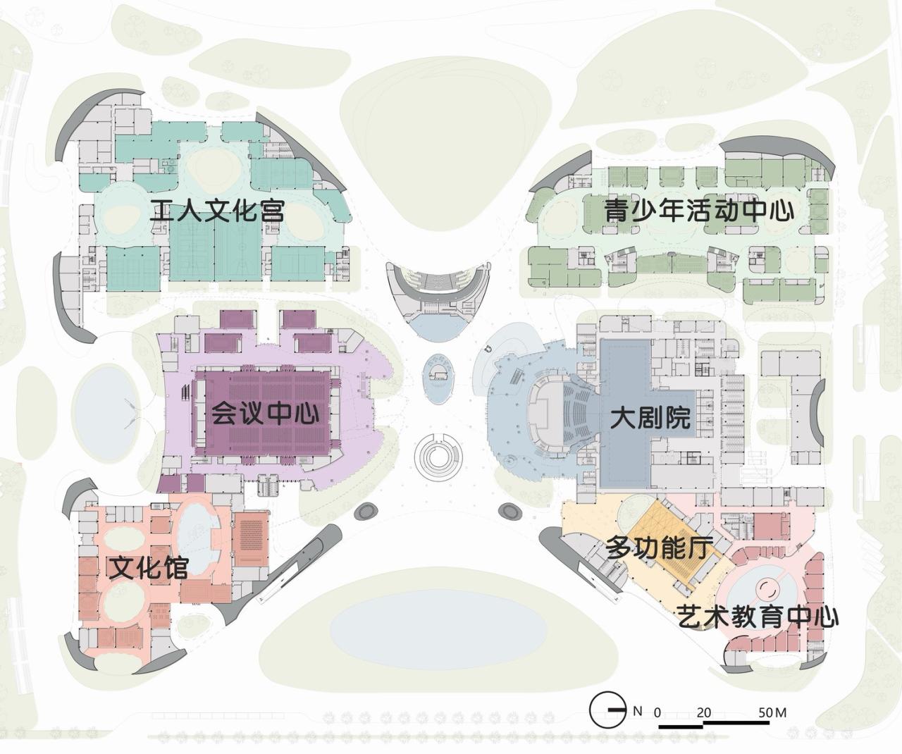 BIM建筑|安吉“两山”未来科技城文化艺术中心 / MAD马岩松新作