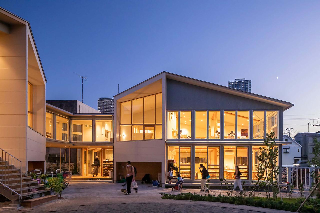 BIM建筑|大风车，鹿岛田托儿所 / TERRAIN architects