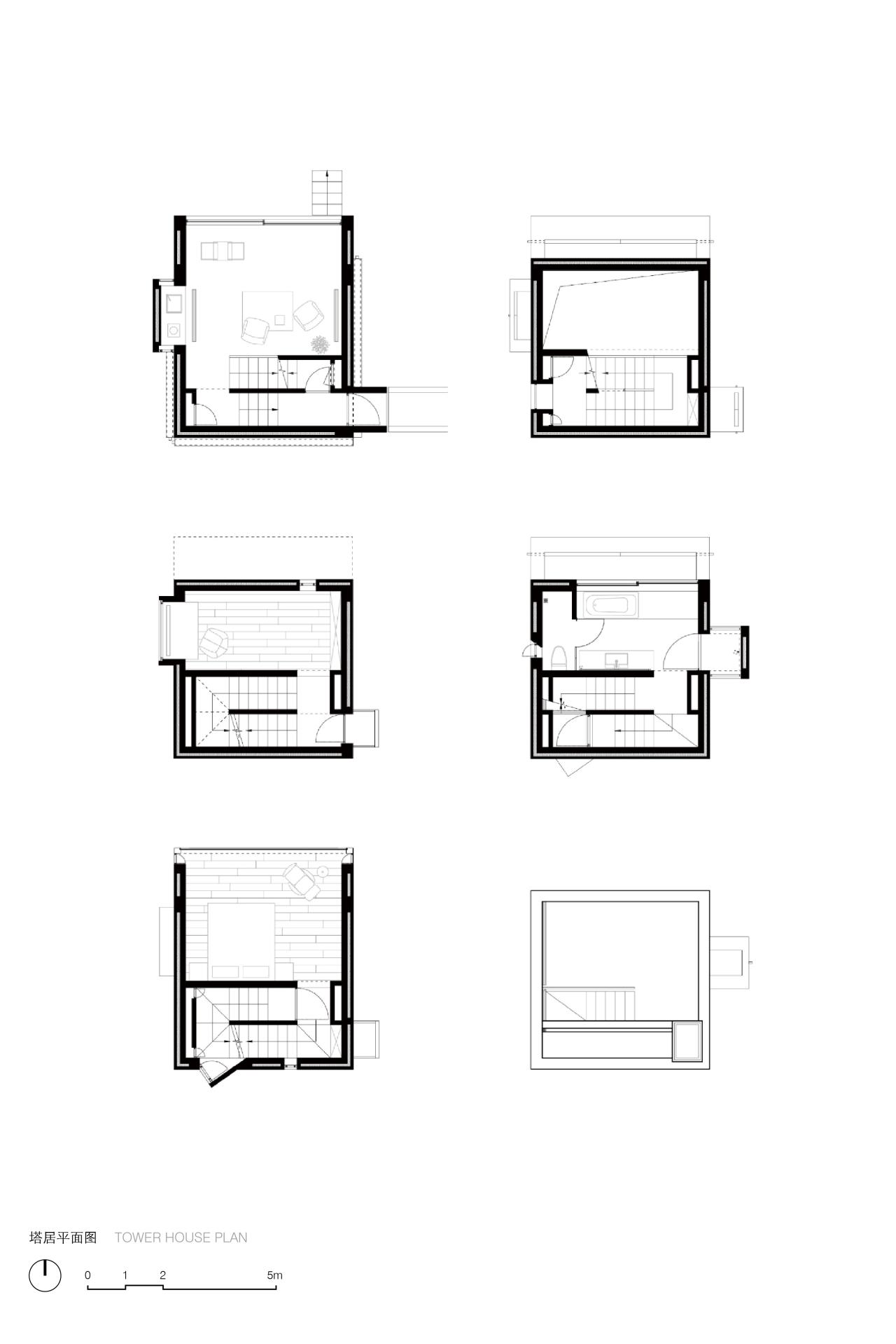 BIM建筑|崖顶咖啡厅及塔居 / 迹•建筑事务所（TAO）