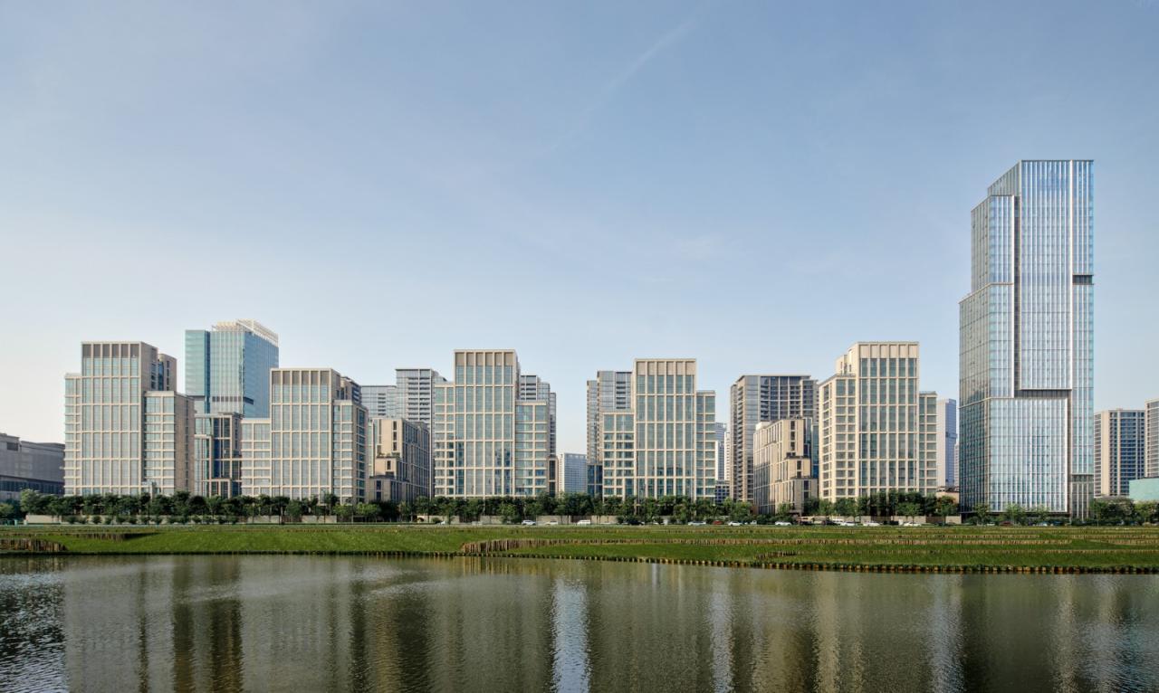 BIM建筑|杭州亚运村技术官员村：小街密路的未来社区 / goa大象设计