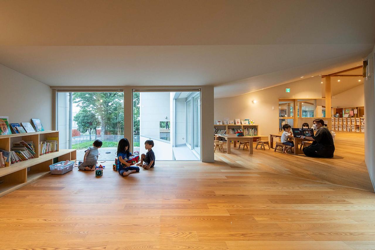 BIM建筑|大风车，鹿岛田托儿所 / TERRAIN architects