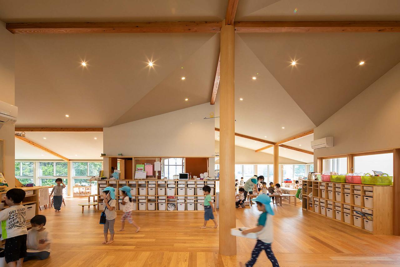 BIM建筑|大风车，鹿岛田托儿所 / TERRAIN architects