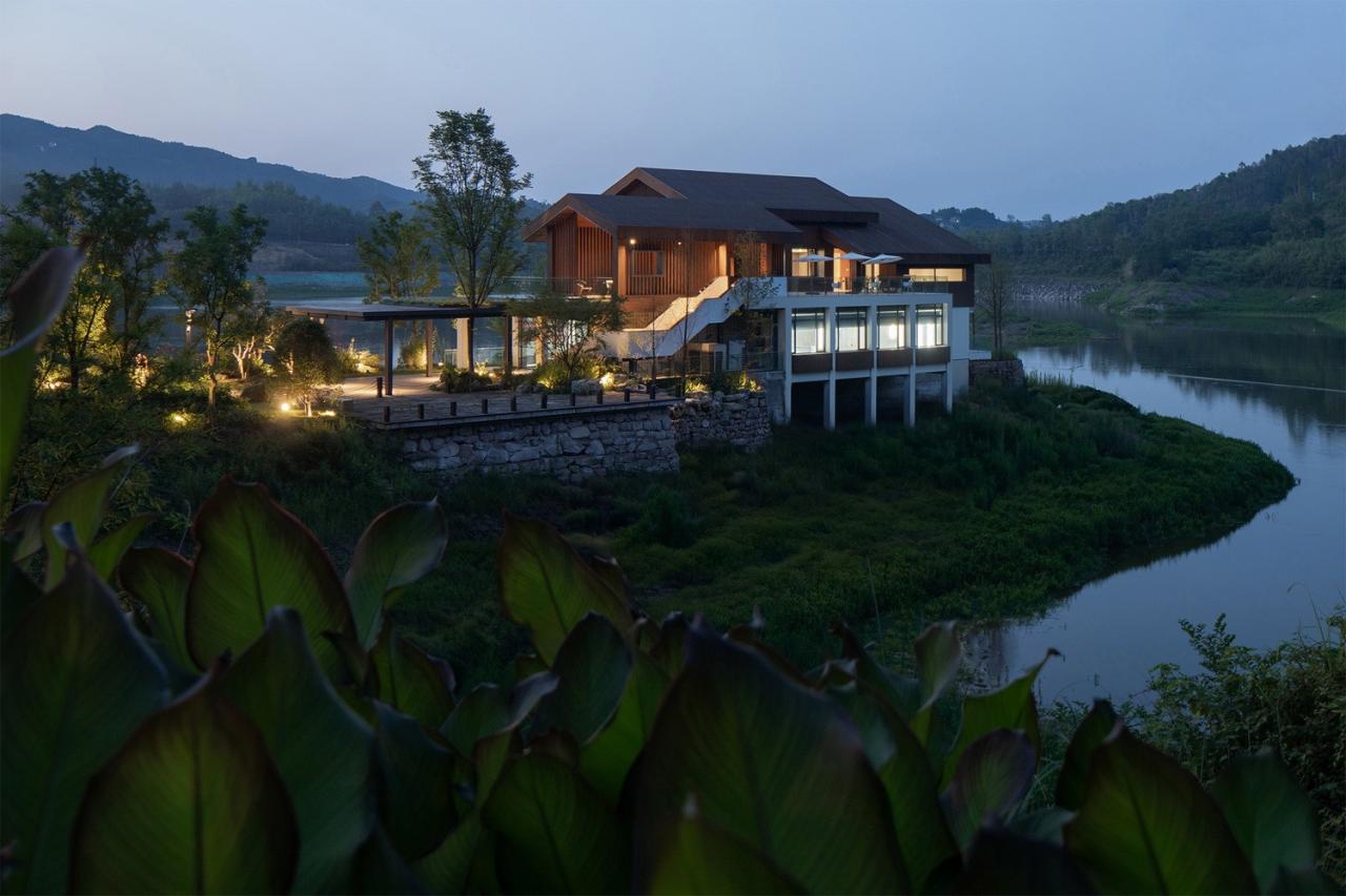 BIM建筑|涪陵慧谷湖科创小镇白鹭湾示范区 / 悦集建筑