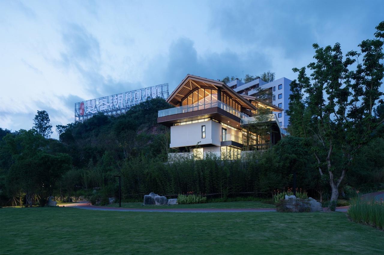 BIM建筑|涪陵慧谷湖科创小镇白鹭湾示范区 / 悦集建筑