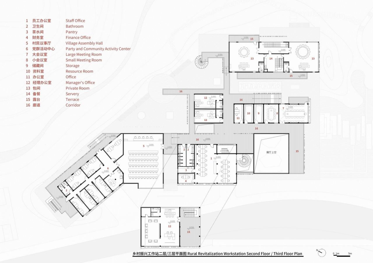 BIM建筑|多层面的“轻”：黄麻乡村振兴工作站与乡村会客厅 / 三文建筑