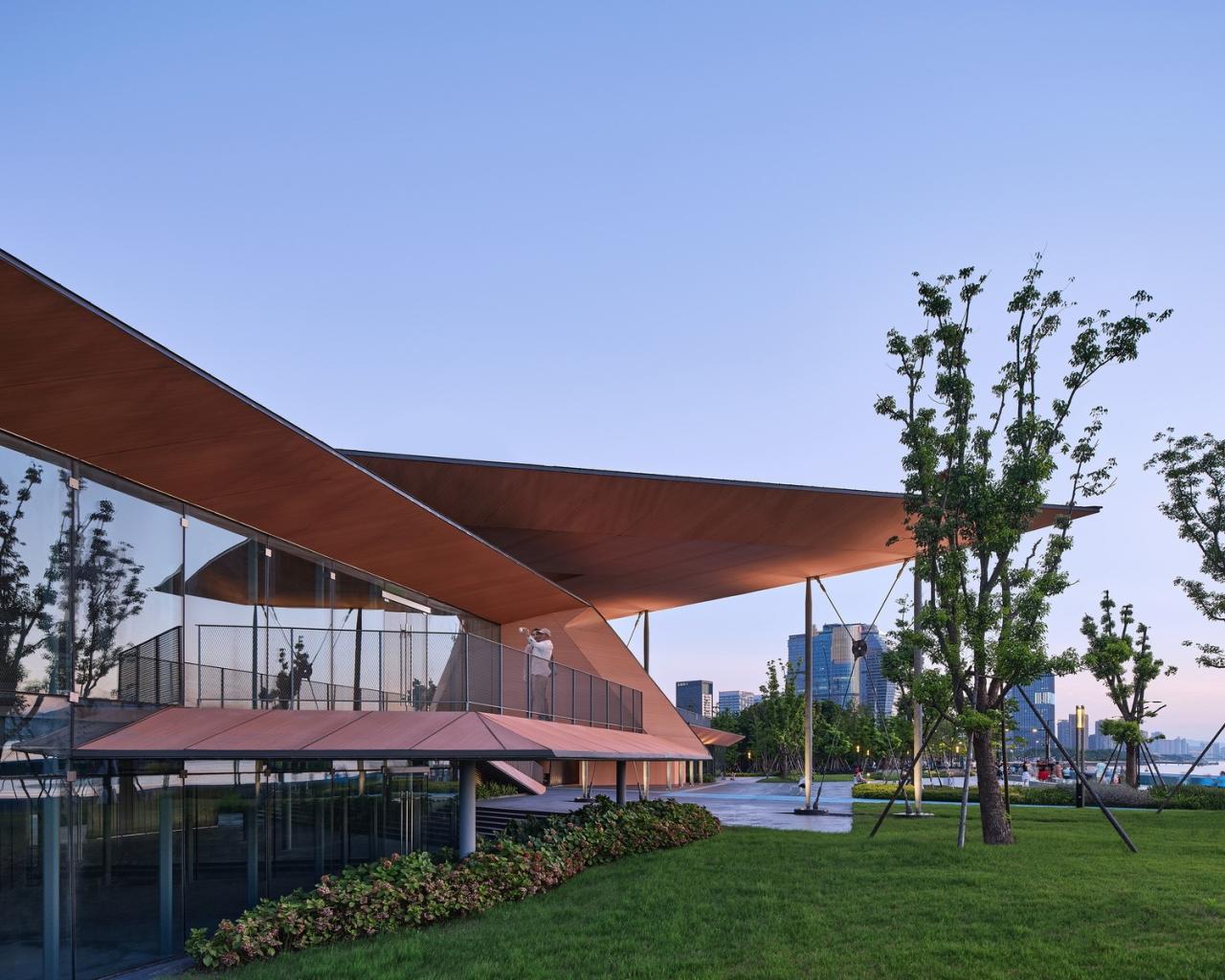 BIM建筑|杭州滨江公共空间·风鸢驿 / 同济原作设计工作室