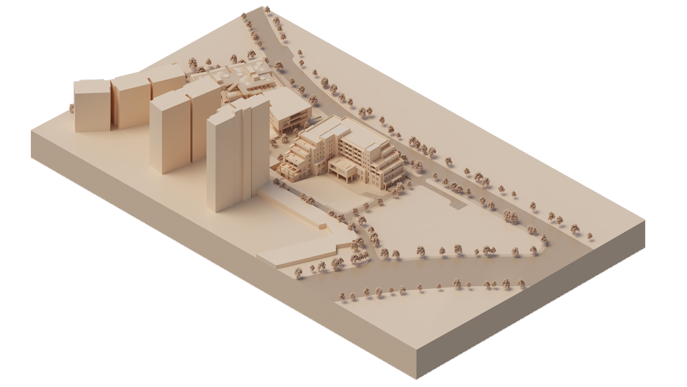 BIM建筑|多层养老中心与外部环境的互动-博元养老中心 / UUA