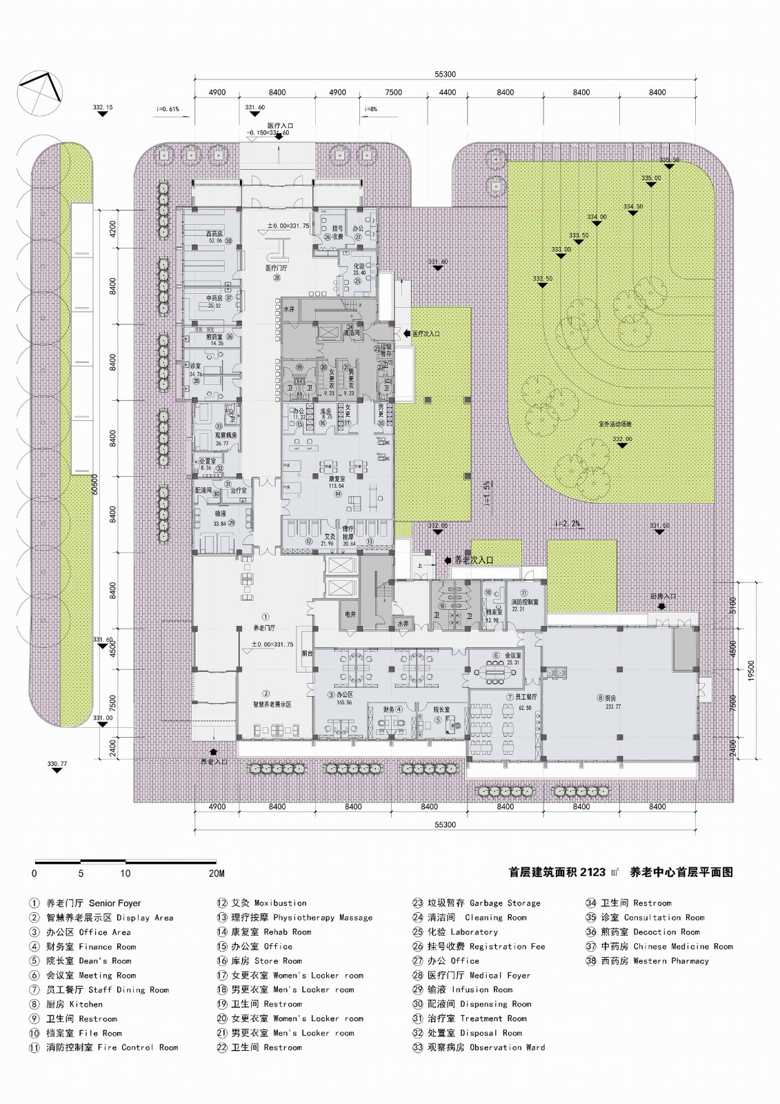 BIM建筑|多层养老中心与外部环境的互动-博元养老中心 / UUA