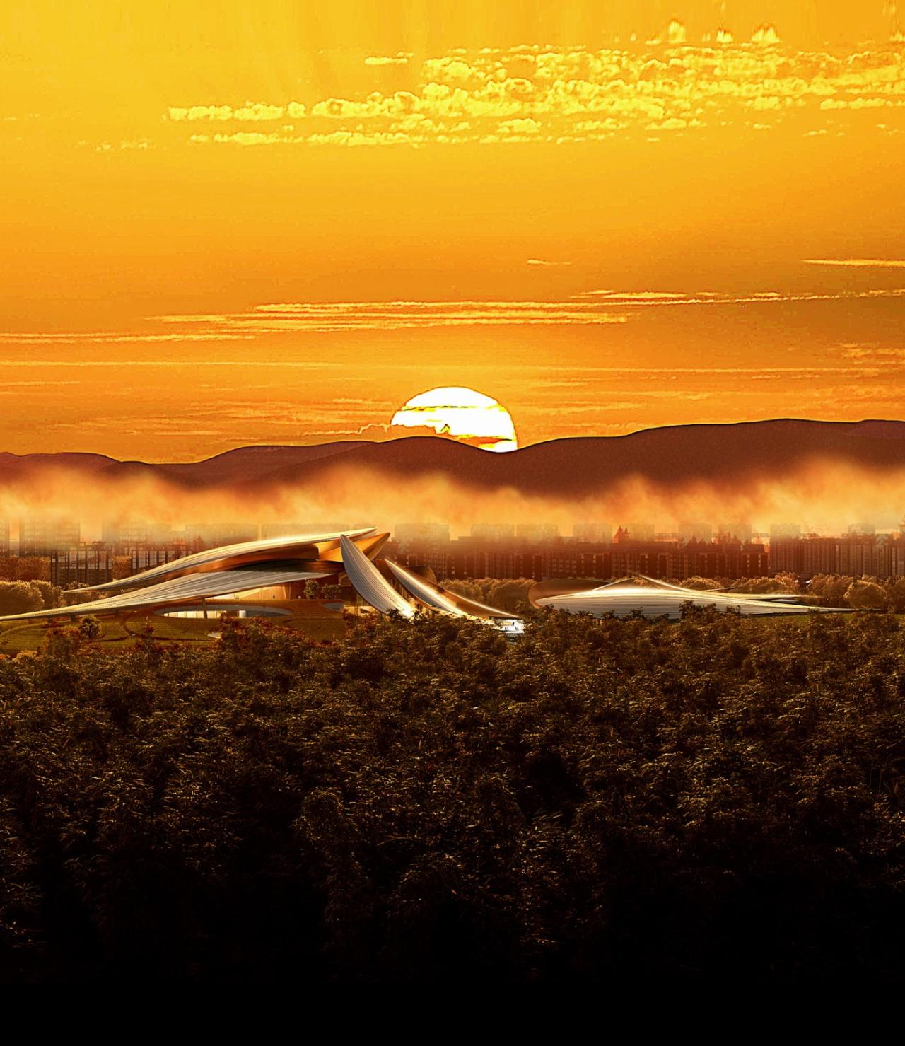 BIM建筑|安吉“两山”未来科技城文化艺术中心 / MAD马岩松新作