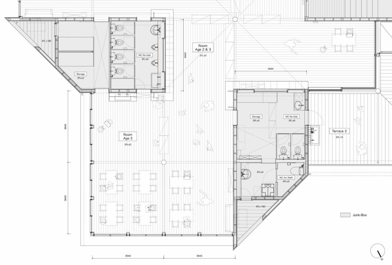 BIM建筑|大风车，鹿岛田托儿所 / TERRAIN architects