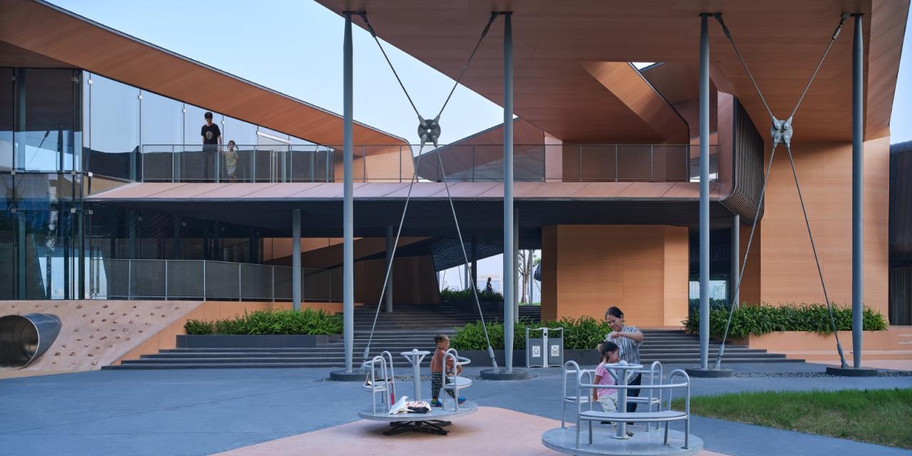 BIM建筑|杭州滨江公共空间·风鸢驿 / 同济原作设计工作室