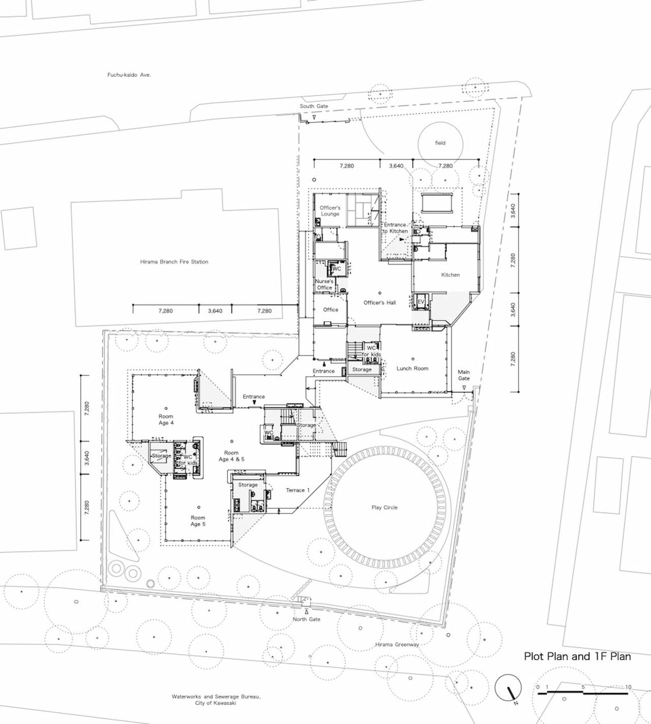 BIM建筑|大风车，鹿岛田托儿所 / TERRAIN architects
