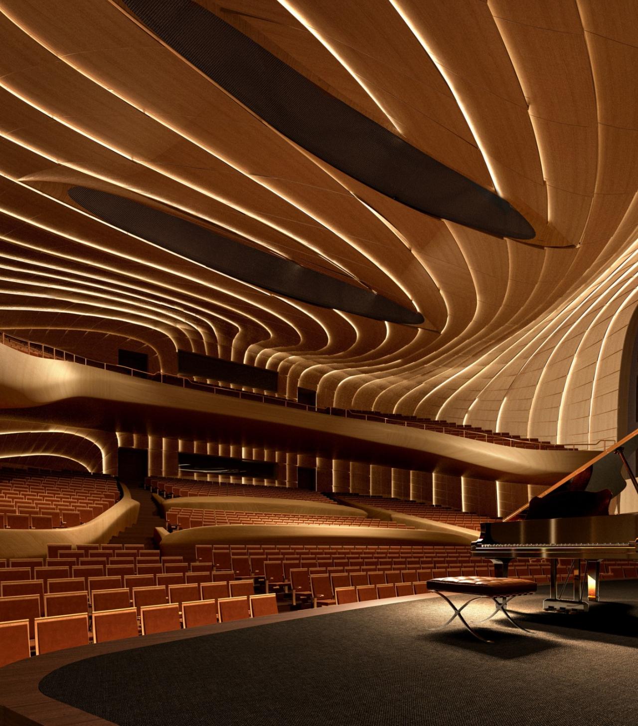 BIM建筑|安吉“两山”未来科技城文化艺术中心 / MAD马岩松新作