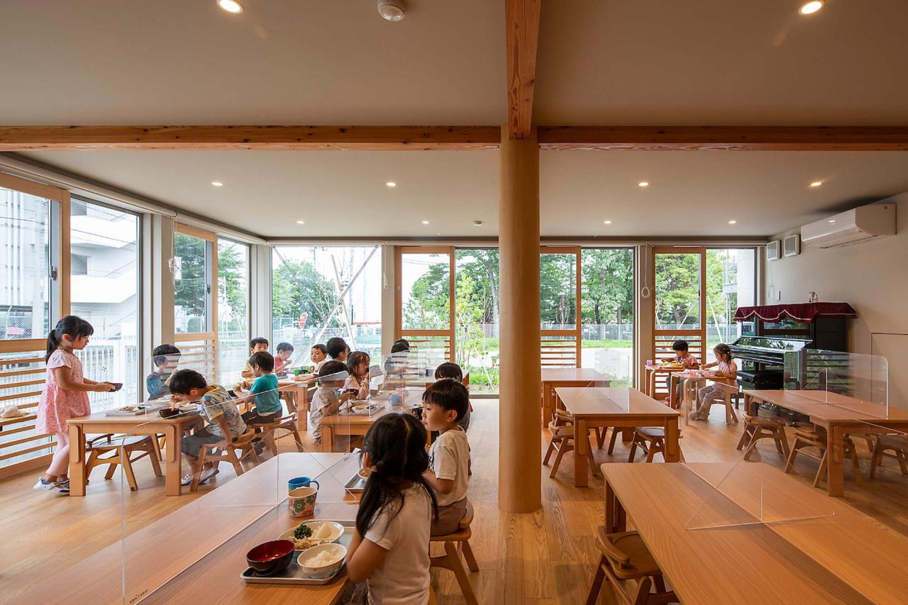 BIM建筑|大风车，鹿岛田托儿所 / TERRAIN architects