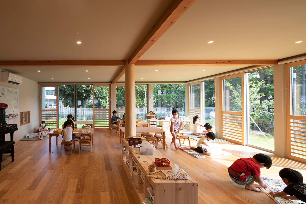 BIM建筑|大风车，鹿岛田托儿所 / TERRAIN architects